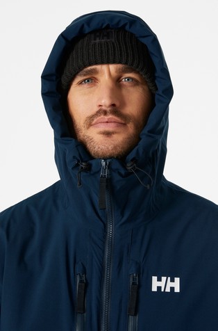 HELLY HANSEN Park podložena dežna parka Modra - Blue 3