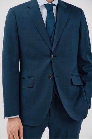 CORTEFIEL Slim fit blazer in wool blend Blue 4