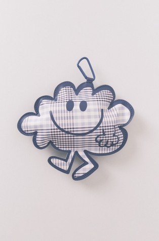 Mr. Men checkered foldable bag with keychain