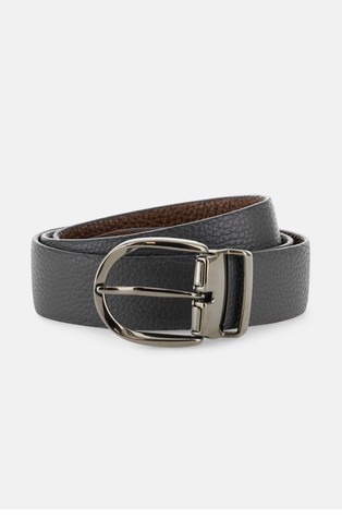 Reversible Grained Leather Belt