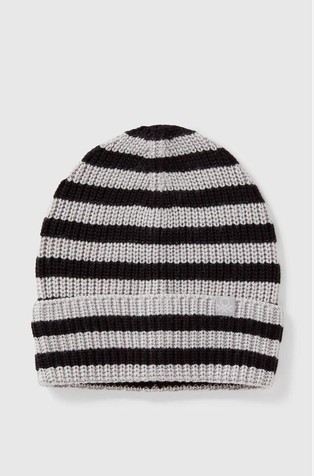 Striped knit hat