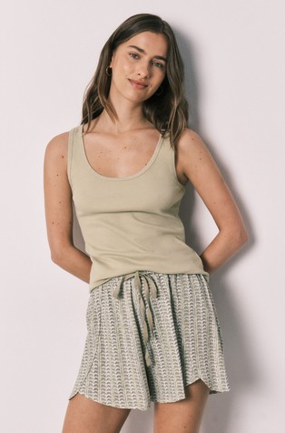 Stretch cotton short pyjamas
