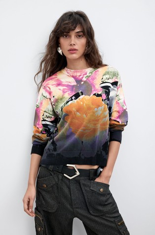 Lacroix Floral Print Sweater