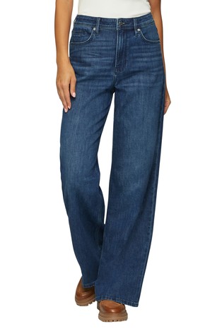 High rise jeans with wide leg