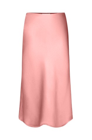 Midi satenasto krilo z elastičnim pasom