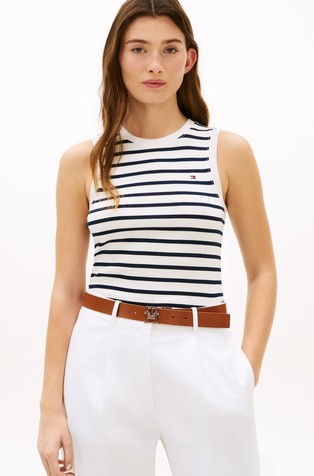 Slim fit majica brez rokavov