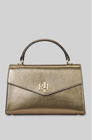 Farrah manjša torbica iz kovinsko svetlečega usnja