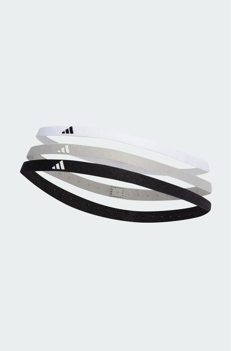 ADIDAS Hairband 3-Pack White-Grey-Black 