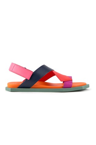 Poly Straps Lo Leather Sandals