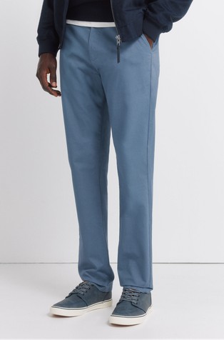 Slim fit micro-print trousers