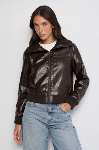Faux-leather Jacket