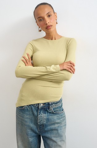 TSRIA asymmetric rib ruched top
