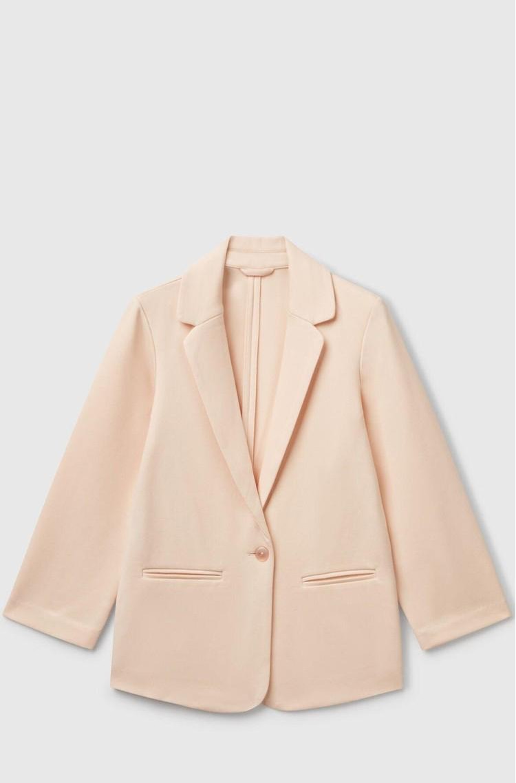 BENETTON Elegant long blazer Camel 