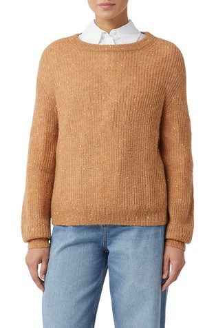 Pleten pulover z bleščicami