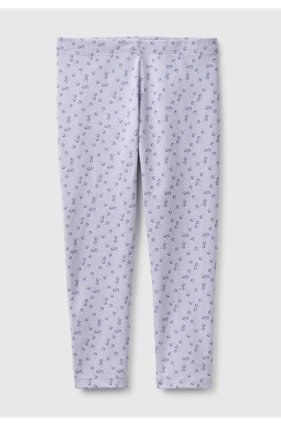 Patterned leggings in stretch cotton