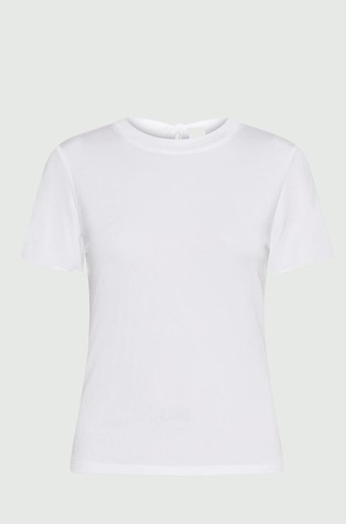 Viscose jersey T-shirt with back tie-up
