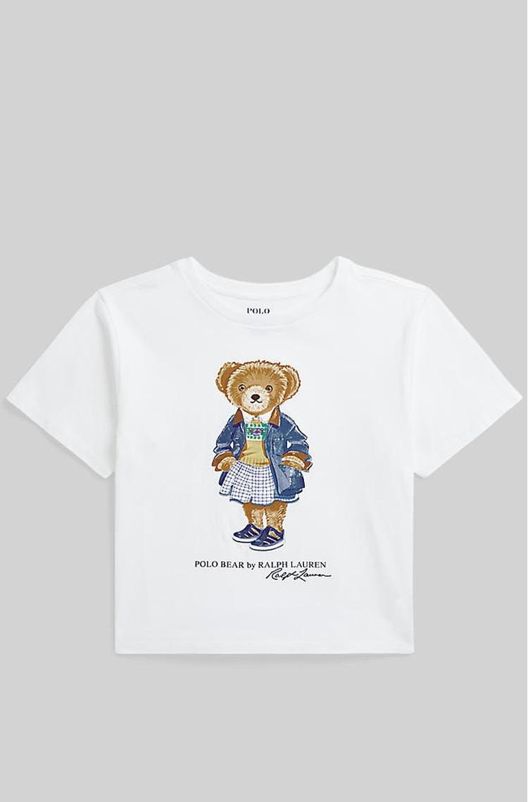 RALPH LAUREN Polo Bear majica iz bombažnega jerseya Bela - White 