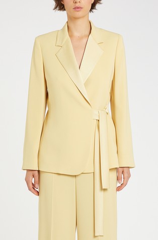 Suknjič s satenastimi vstavki