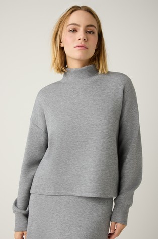 Relaxed fit pulover iz viskozne mešanice