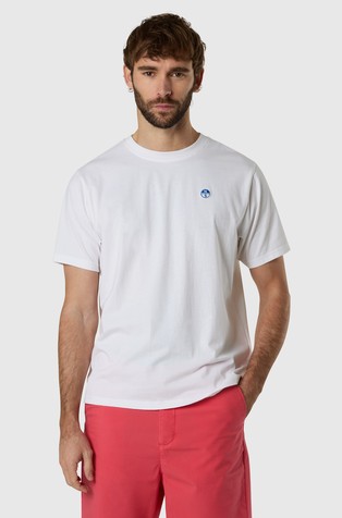 T-shirt with logo patch