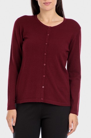Basic viscose blend cardigan