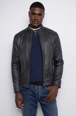 Leather-effect Biker Jacket