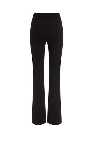 GUESS Viscose blend joggers with front slit Black 2