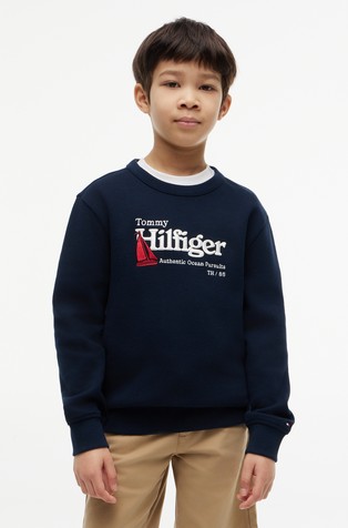 Logo Cotton Pique Sweatshirt