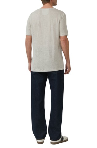 S.OLIVER Linen T-shirt Beige 2