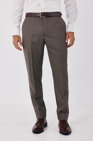 Serie XXI slim fit hlače z mikro vzorcem
