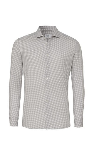 Functional fit shirt with long sleeves and pattern