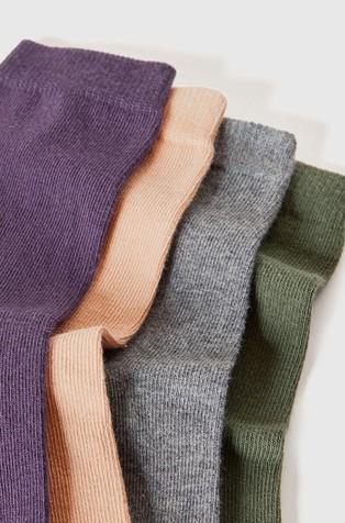 BENETTON Four pairs of socks in cotton blend Multi 6 2