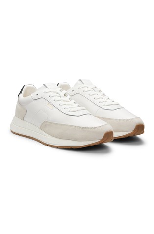 Usnjene superge z obrobami iz semiša