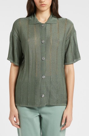 Monochrome pletena jopa s kratkimi rokavi