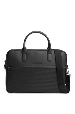 Torba za prenosni računalnik s prepletenim detajlom spredaj