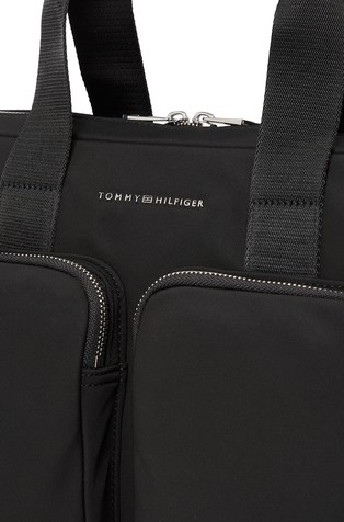 TOMMY HILFIGER Poslovna torba s predalom za prenosni računalnik Črna - Black 4