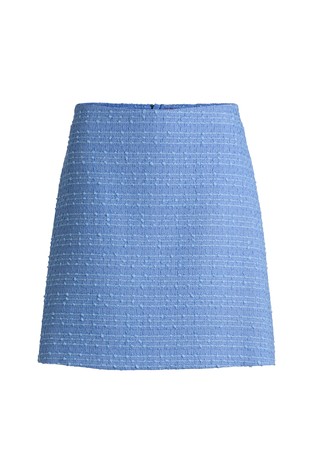 Mini skirt in textured bouclé