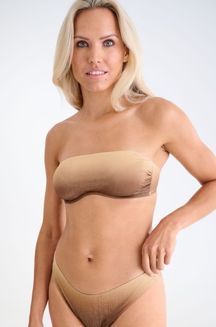 Cairo bandeau bikini top with wire