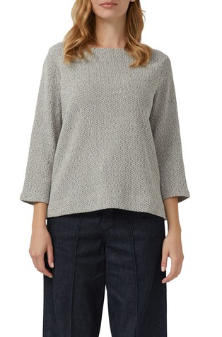 Structured shirt with 3/4 sleeves