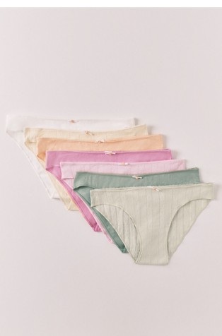 Stretch cotton panties 7-pack