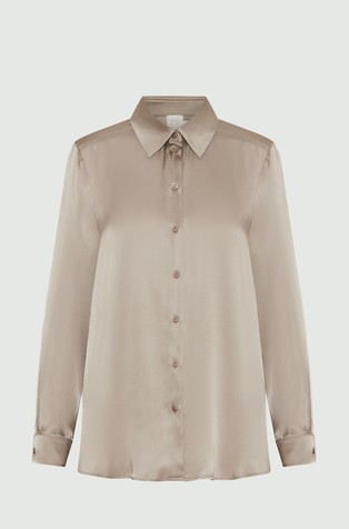 Monochrome silk blend shirt
