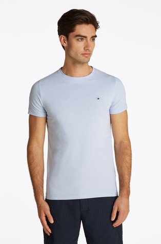Slim fit majica s kratkimi rokavi iz organskega bombaža