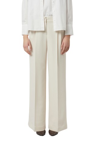 Wide-leg trousers with pleats
