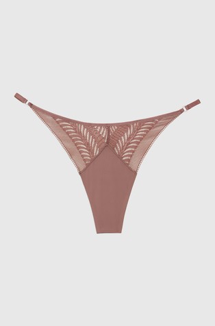 CALVIN KLEIN Thong - Minimalist Lace Pink 4