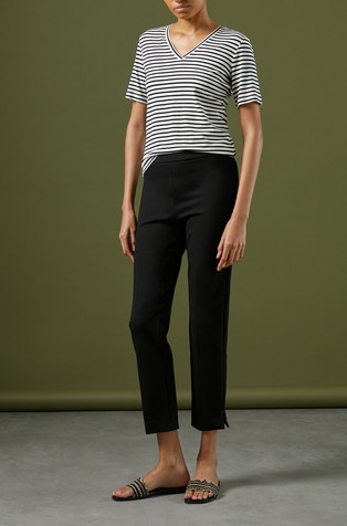 Slim fit cropped hlače