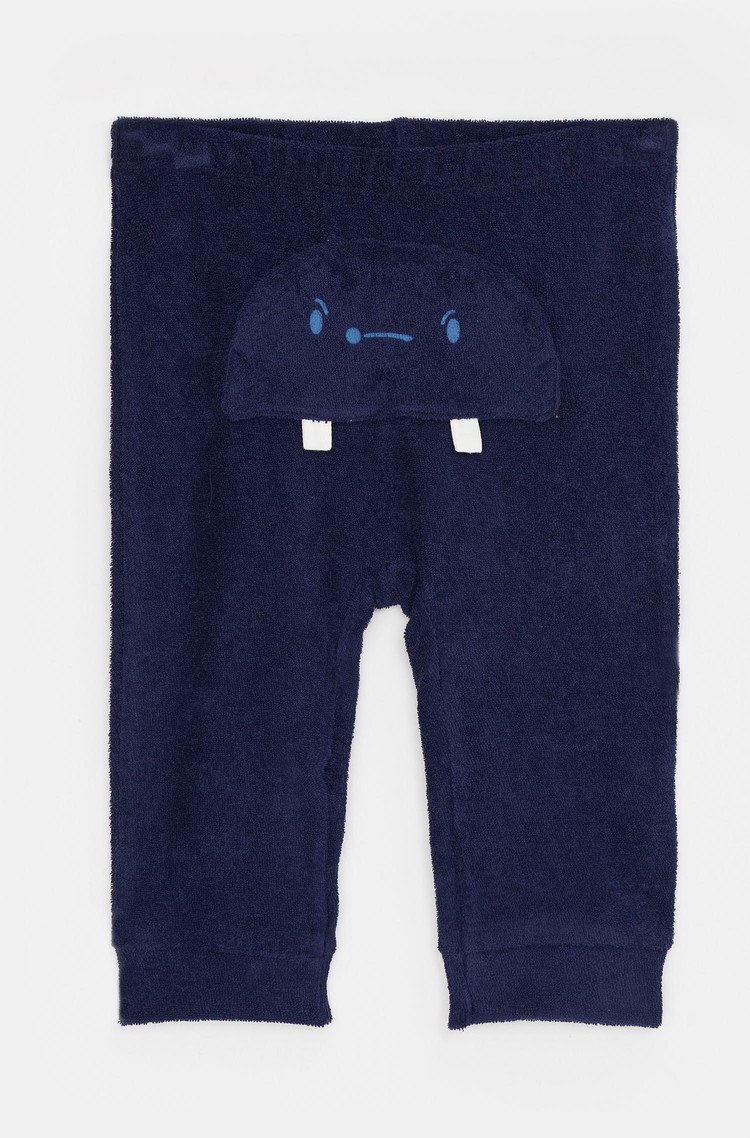 BENETTON Organic cotton terry sweatpants Blue 