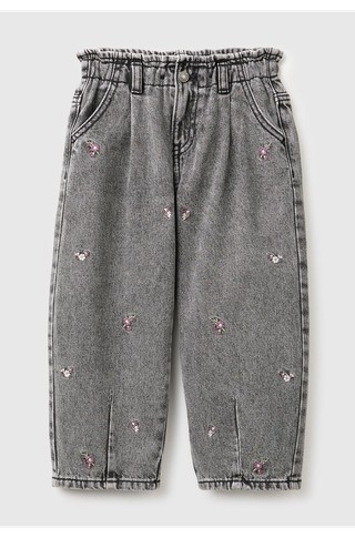 Balloon fit jeans hlače z vezeninami