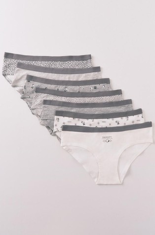 Pack of 7 stretch cotton Snoopy culottes panties