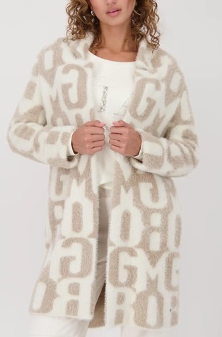 Plašč z vzorcem črk