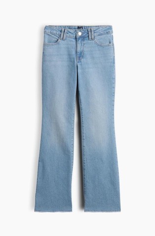 Jeans hlače z zvončastimi hlačnicami za deklice